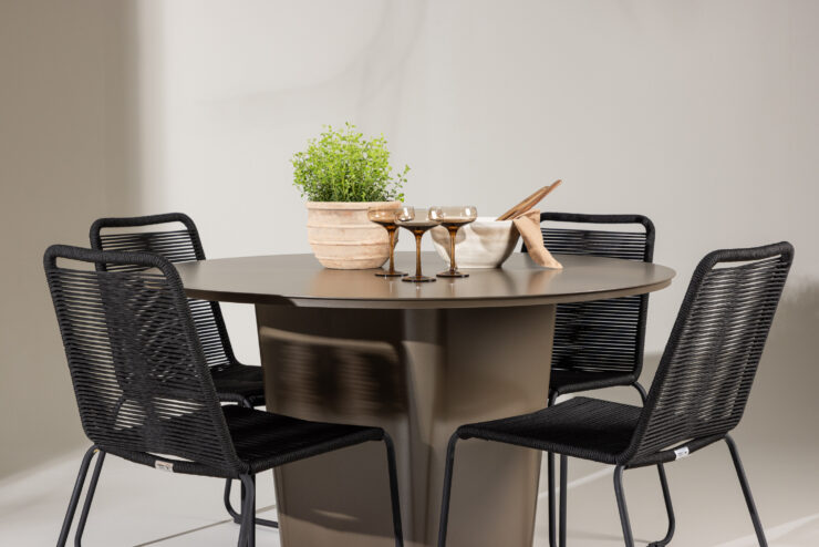 Santa Fe, Lindos – Ensemble repas – Marron