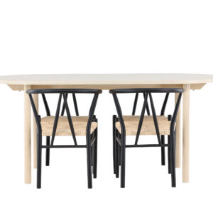 Andy, Alfons – Ensemble repas ovale – Blanchi