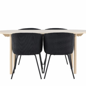 Andy, Berit – Ensemble repas ovale – Blanchi