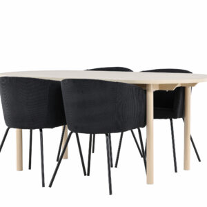 Andy, Berit – Ensemble repas ovale – Blanchi