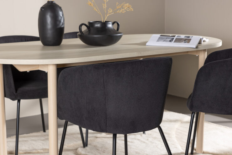 Andy, Berit – Ensemble repas ovale – Blanchi
