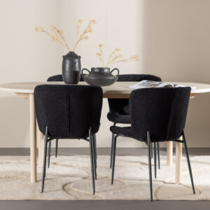 Andy, Modesto – Ensemble repas ovale – Blanchi
