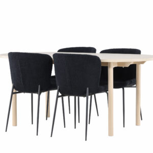 Andy, Modesto – Ensemble repas ovale – Blanchi
