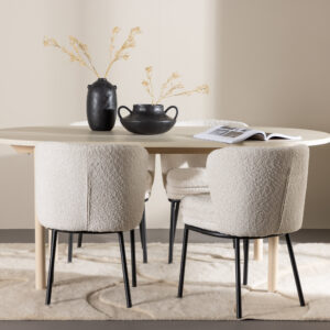 Andy, Agnes – Ensemble repas ovale – Blanchi