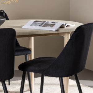 Andy, Night – Ensemble repas ovale – Blanchi