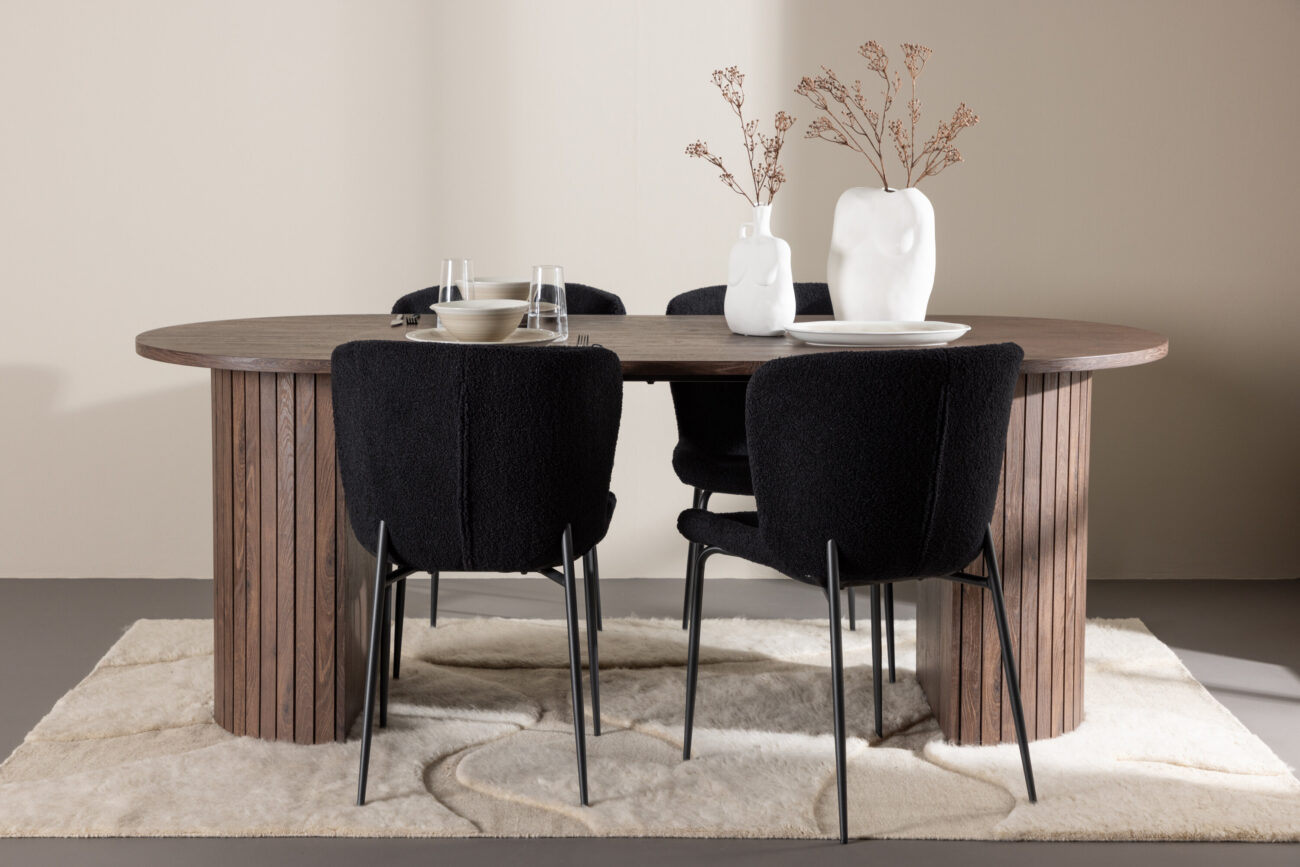 Härön, Modesto – Ensemble repas ovale – Moka