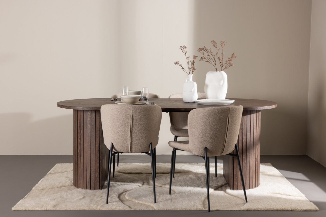 Härön, Modesto – Ensemble repas ovale – Moka