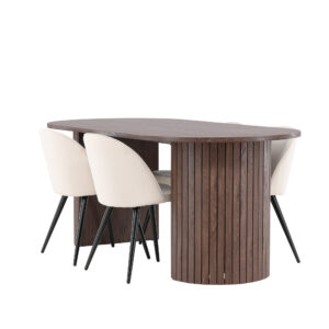 Härön, Velvet – Ensemble repas ovale – Moka