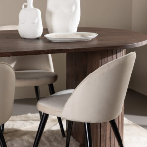 Härön, Velvet – Ensemble repas ovale – Moka