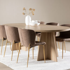 Bootcut, Modesto – Ensemble repas ovale – Naturel