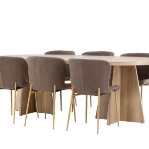 Bootcut, Modesto – Ensemble repas ovale – Naturel