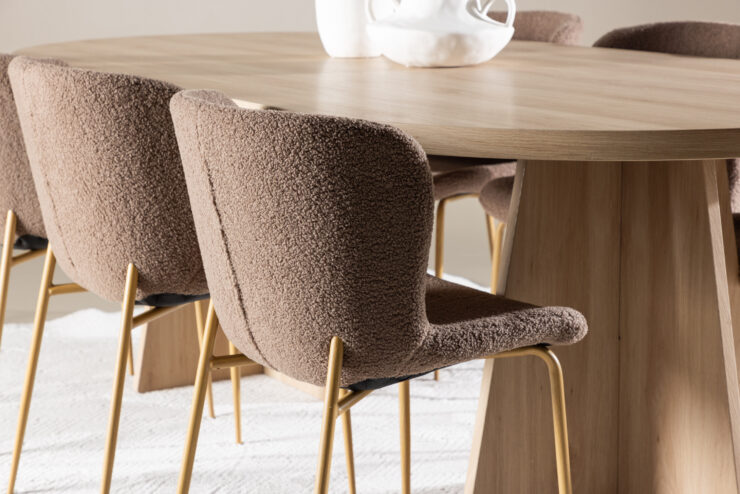 Bootcut, Modesto – Ensemble repas ovale – Naturel