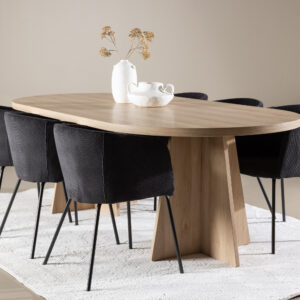 Bootcut, Berit – Ensemble repas ovale – Naturel
