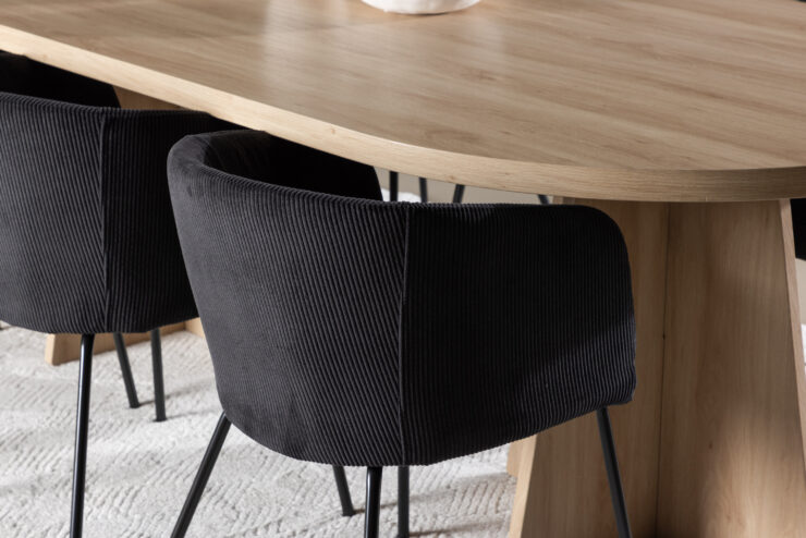 Bootcut, Berit – Ensemble repas ovale – Naturel