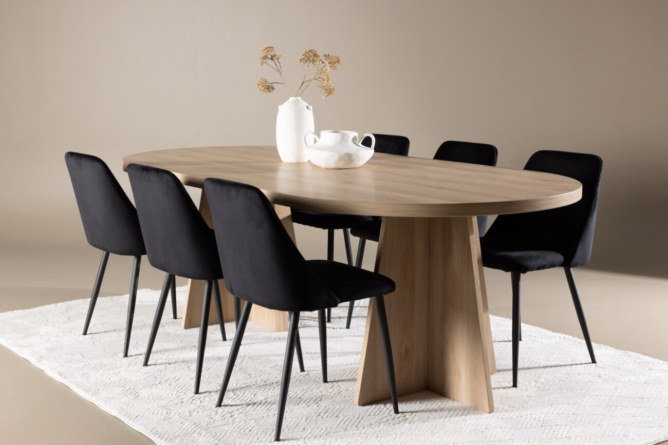 Bootcut, Night – Ensemble repas ovale – Naturel