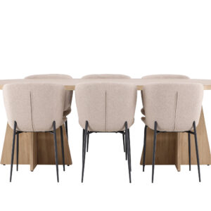 Bootcut, Modesto – Ensemble repas ovale – Naturel