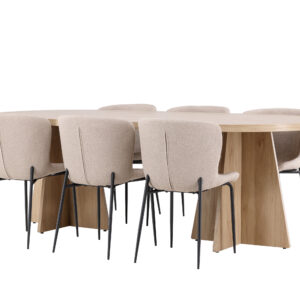 Bootcut, Modesto – Ensemble repas ovale – Naturel