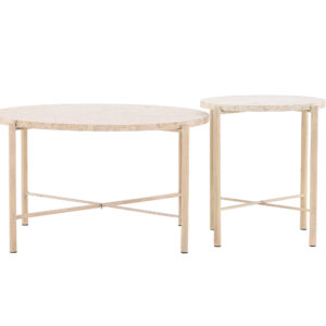 Sandhamn – Table basse – Beige – ø70 ø40 cm