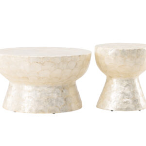 Sandön – Table basse – Gris clair – ø70 ø40 cm