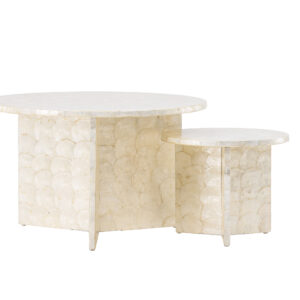 Smögen – Table basse – Gris clair – ø70 ø40 cm