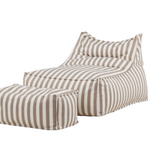 Redang – Fauteuil lounge – Beige, Blanc