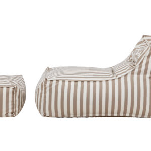 Redang – Fauteuil lounge – Beige, Blanc