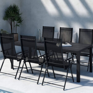 Mirko, Levanzo – Ensemble repas – Noir