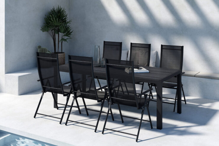 Mirko, Levanzo – Ensemble repas – Noir