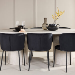 Narvik, Edina – Ensemble repas ovale – Beige