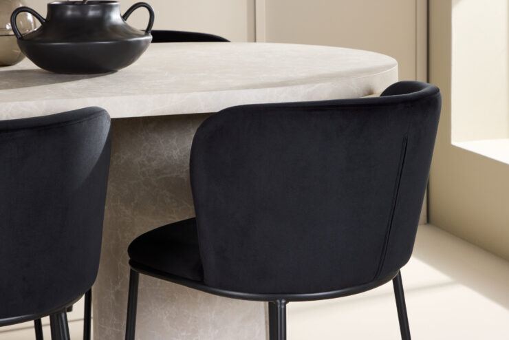 Narvik, Edina – Ensemble repas ovale – Beige