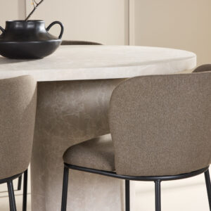 Narvik, Edina – Ensemble repas ovale – Beige