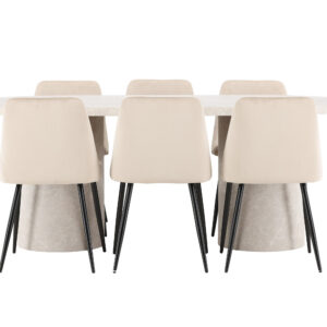 Narvik, Night – Ensemble repas ovale – Beige
