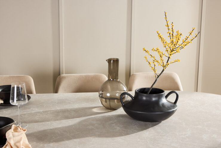 Narvik, Night – Ensemble repas ovale – Beige