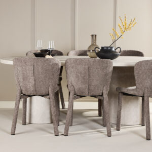 Narvik, Astoria – Ensemble repas ovale – Beige