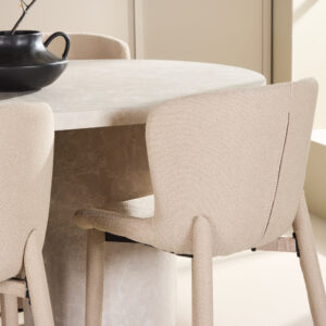 Narvik, Astoria – Ensemble repas ovale – Beige