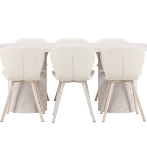 Narvik, Lilja – Ensemble repas ovale – Beige