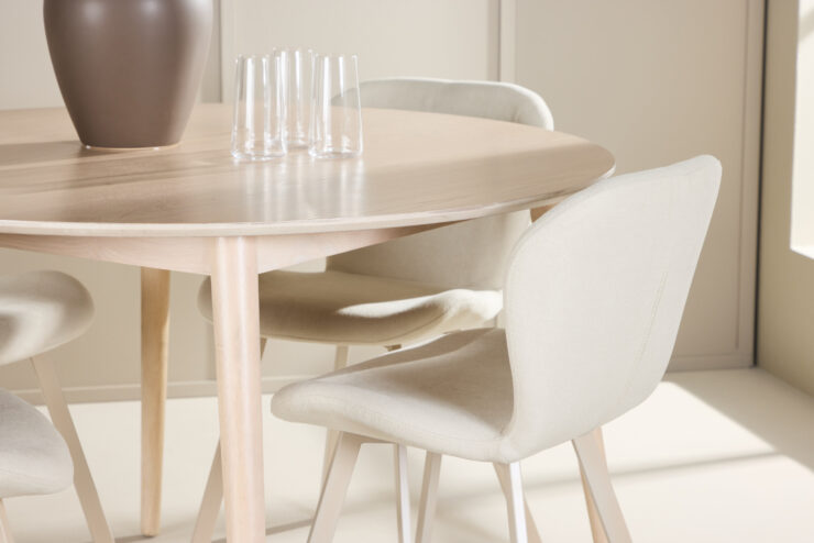 Flora, Lilja – Ensemble repas rond – Blanchi