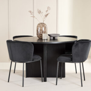 Strada, Edina – Ensemble repas ovale – Noir