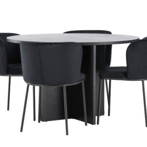 Strada, Edina – Ensemble repas ovale – Noir