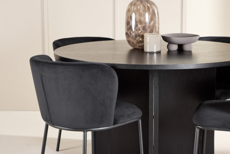 Strada, Edina – Ensemble repas ovale – Noir