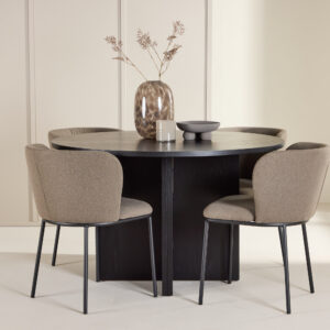 Strada, Edina – Ensemble repas ovale – Noir