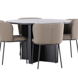 Strada, Edina – Ensemble repas ovale – Noir