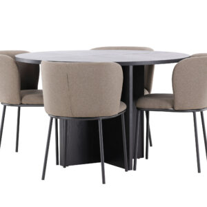 Strada, Edina – Ensemble repas ovale – Noir