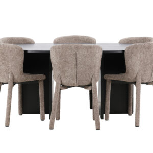 Strada, Astoria – Ensemble repas ovale – Noir