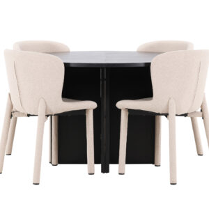 Strada, Astoria – Ensemble repas ovale – Noir