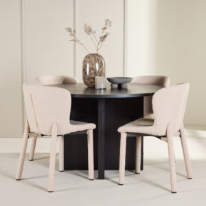 Strada, Astoria – Ensemble repas ovale – Noir