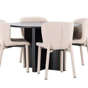 Strada, Astoria – Ensemble repas ovale – Noir