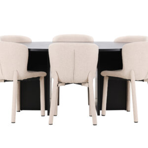 Strada, Astoria – Ensemble repas ovale – Noir