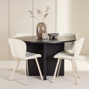 Strada, Lilja – Ensemble repas ovale – Noir