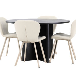Strada, Lilja – Ensemble repas ovale – Noir